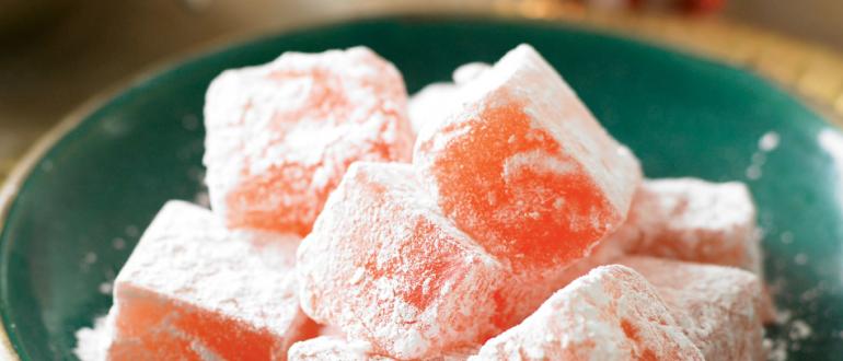 Новогодний стол: ассорти восточных сладостей Восточные сладости из сока фруктов